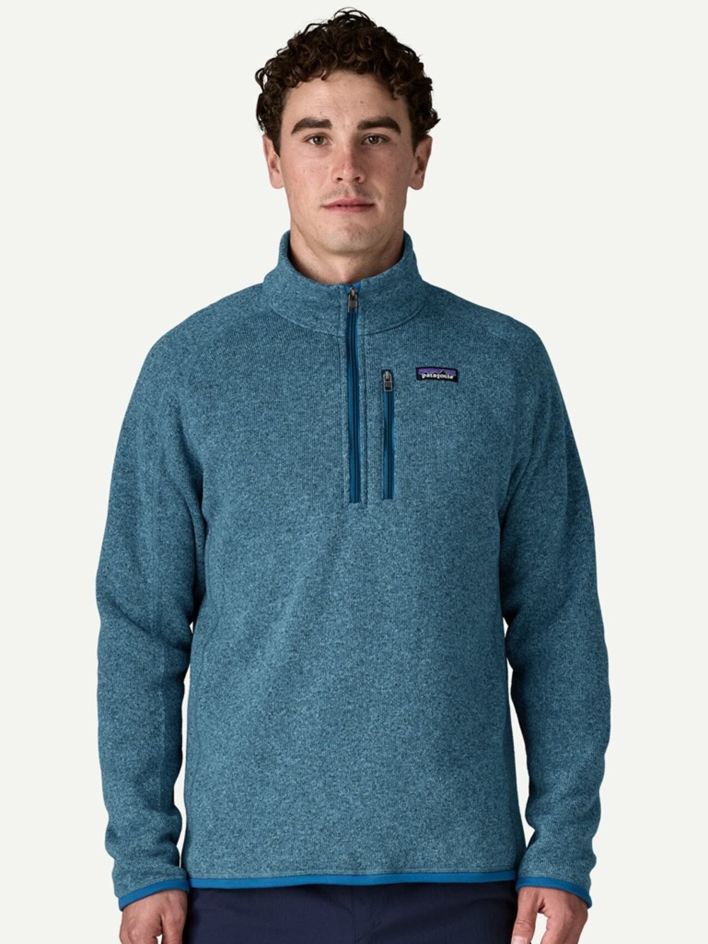 Men’s Patagonia Better Sweater 1/4 Zip Fleece Aquatic Blue Size L